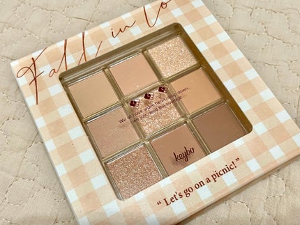 KEYBO FALL IN LOVE SHADOW PALETTE/keybo/アイシャドウパレットを使ったクチコミ(3枚目)