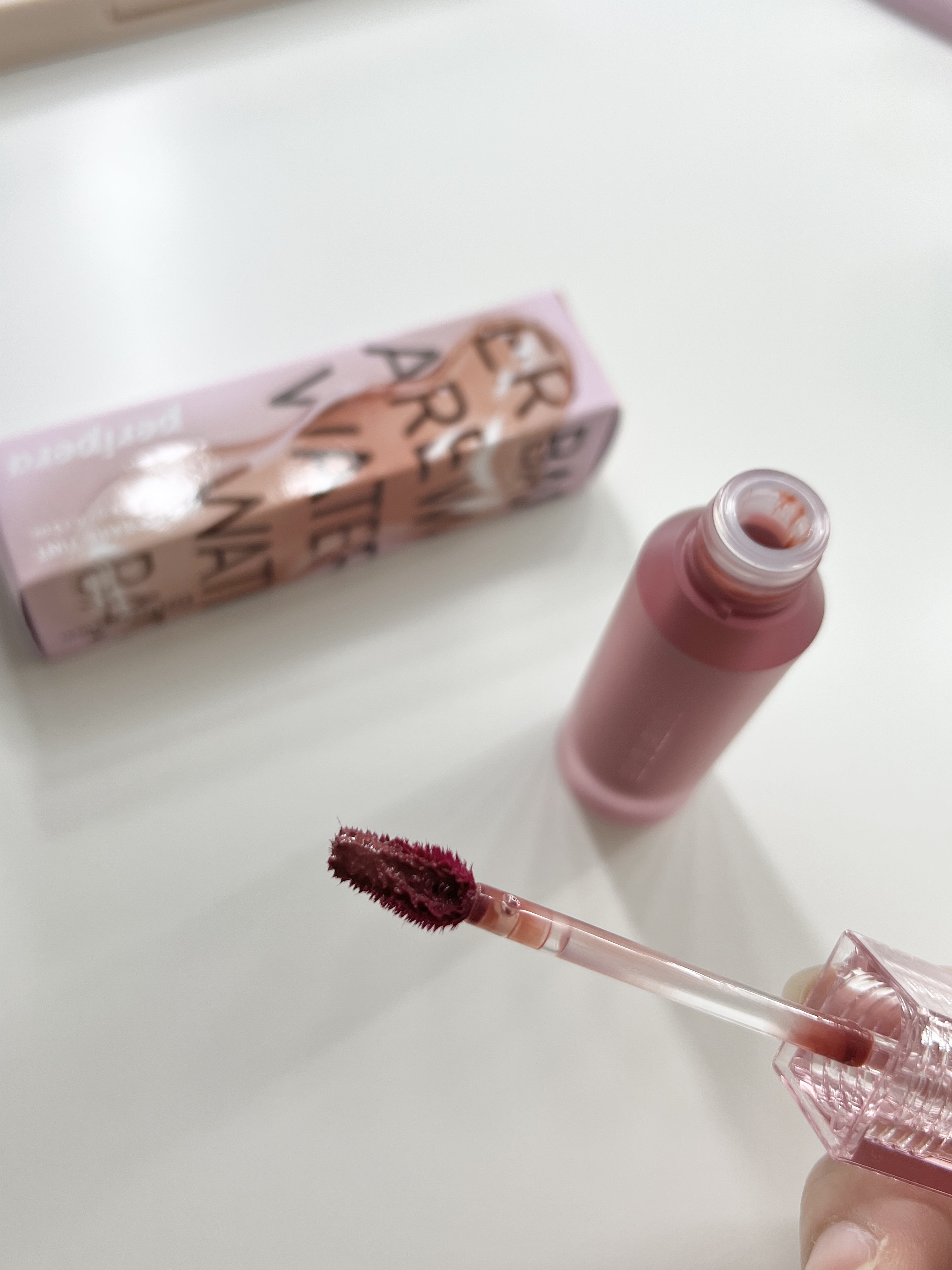 ウォーター ベアー ティント 06 ソフトリー ブラウン(SOFTLY BROWN)/PERIPERA/リップティントを使ったクチコミ（3枚目）