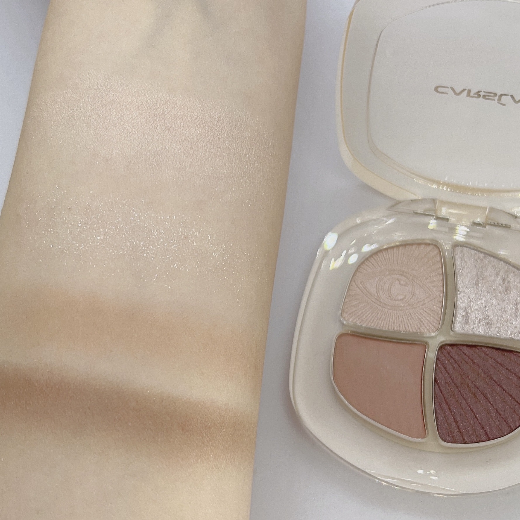 デカ目4色 アイシャドウパレット 暖色系/CARSLAN/アイシャドウパレットを使ったクチコミ（2枚目）