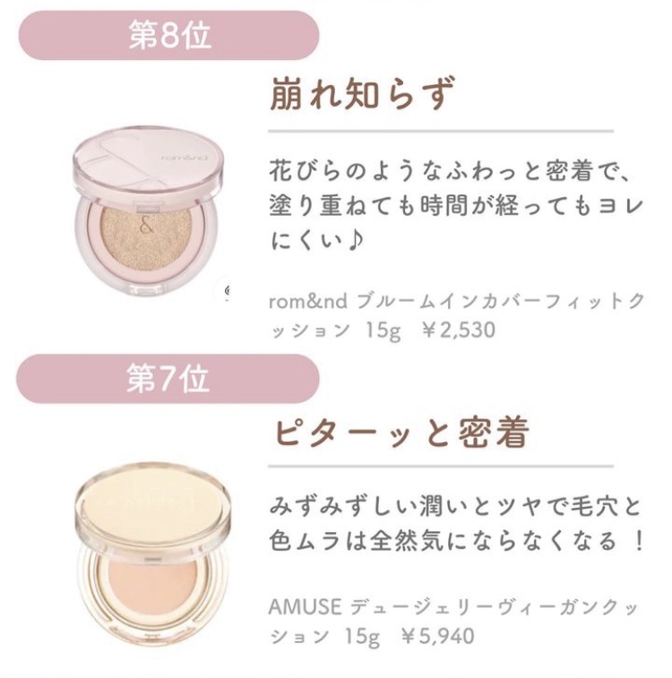 デュージェリーヴィーガンクッション/AMUSE/クッションファンデーションを使ったクチコミ（3枚目）