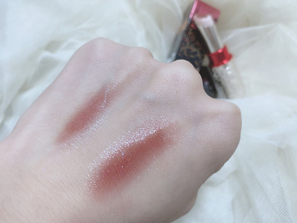 ドラマティックルージュEX オーロライルミネーションカラー 40 パリスダークレッド/マキアージュ/口紅を使ったクチコミ（3枚目）