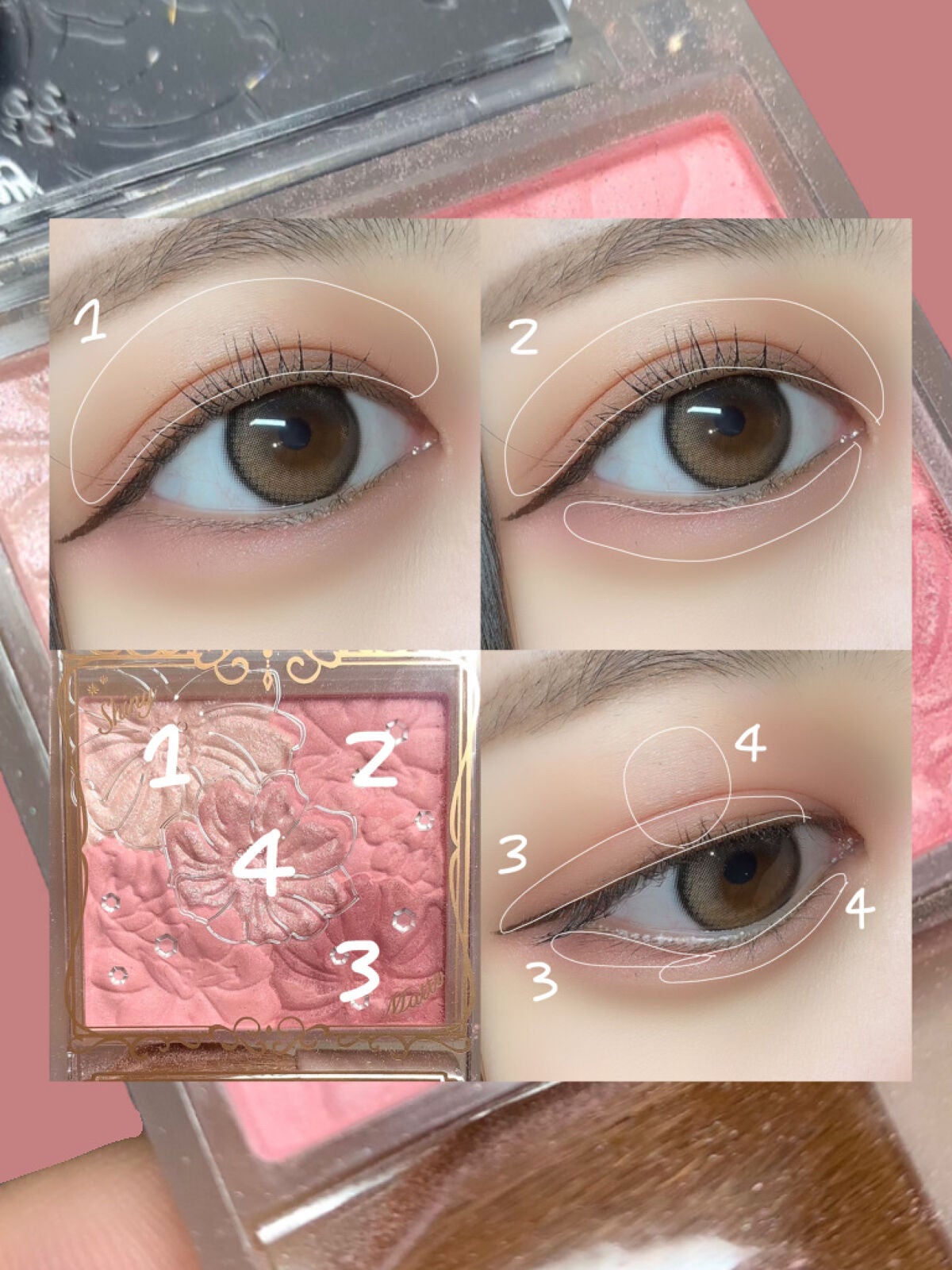 グロウフルールチークス(ブレンドタイプ)/キャンメイク/パウダーチークを使ったクチコミ(2枚目)