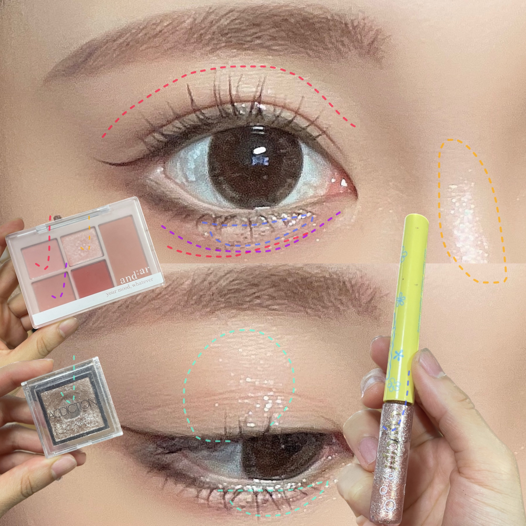 マルチカラーパレット ディアレッド/and:ar/マルチパレットを使ったクチコミ（3枚目）