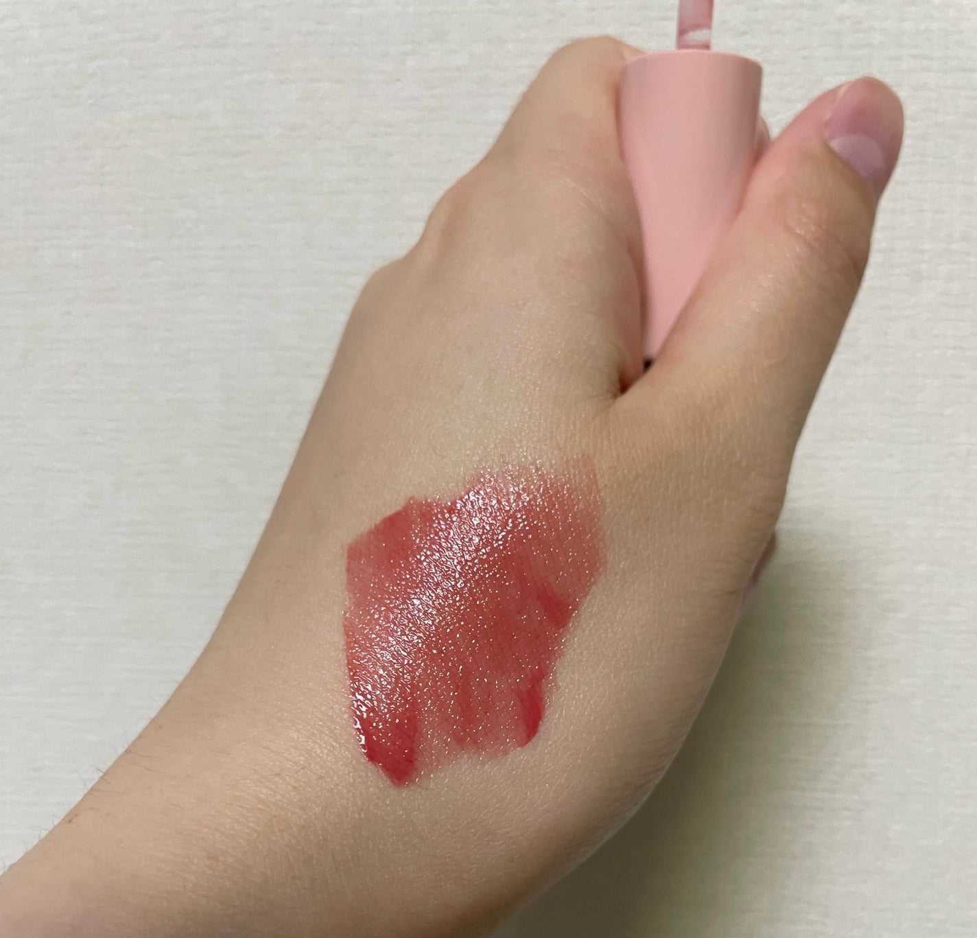 ムードインハンサーウォーターリキッドグロウ/hince/口紅を使ったクチコミ(3枚目)