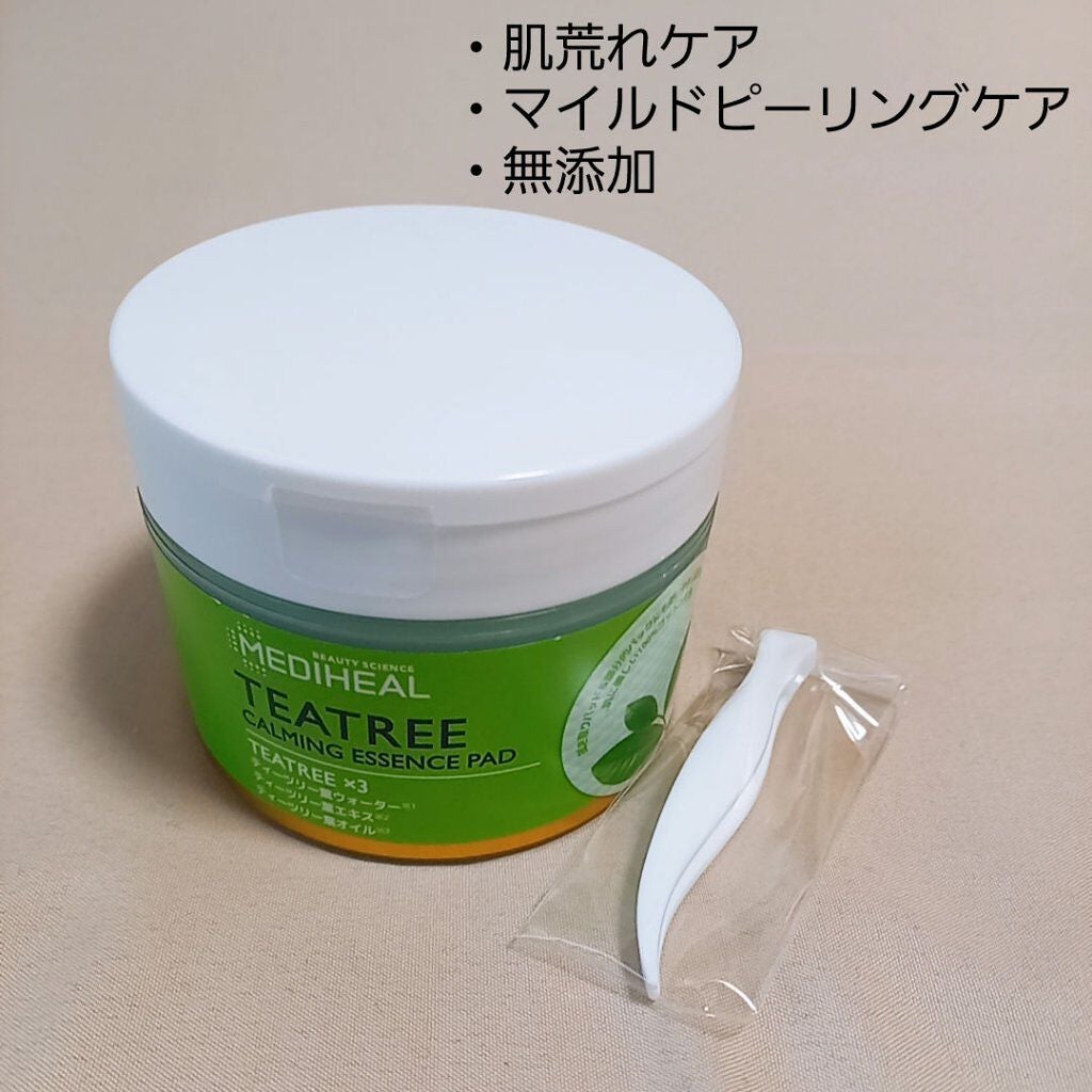 ティーツリーカーミングエッセンスパッド/MEDIHEAL/トナーパッドを使ったクチコミ(4枚目)