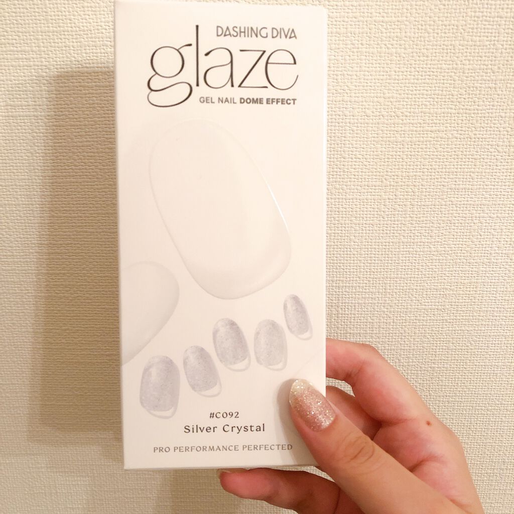 GLAZE グレーズ 半硬化タイプジェルネイルシール Silver Crystal