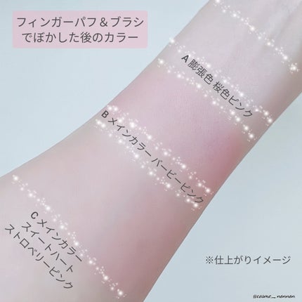 TIMAGE 3色チークパレット/TIMAGE/パウダーチークを使ったクチコミ(10枚目)