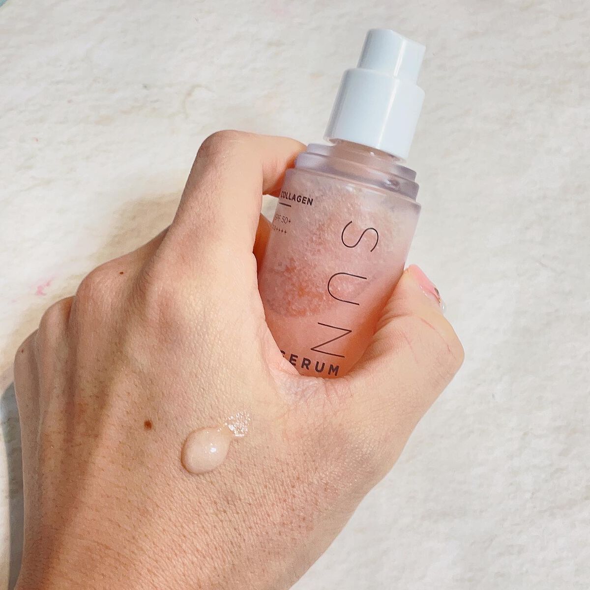 ハリケアコラーゲンサンセラム/VELY VELY/日焼け止めジェルを使ったクチコミ(3枚目)