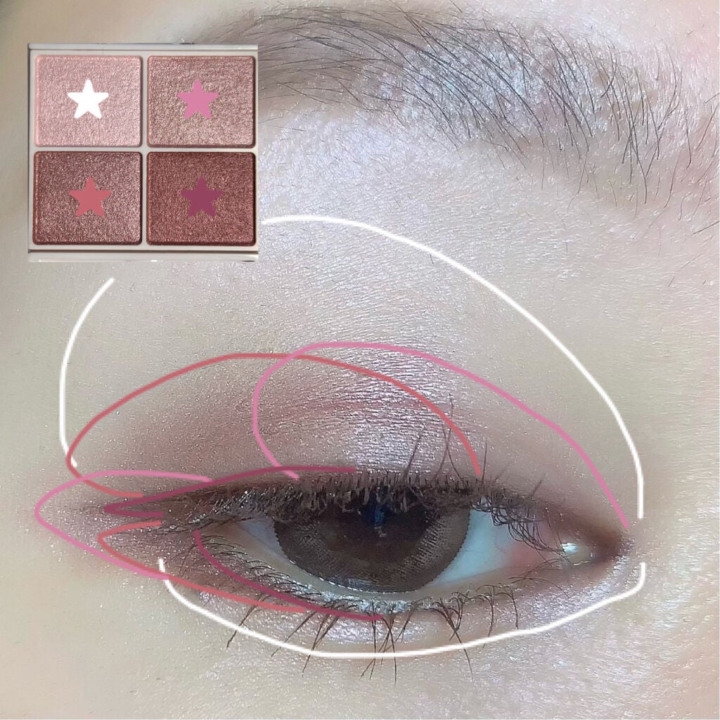 シルキースフレアイズ/キャンメイク/アイシャドウパレットを使ったクチコミ(3枚目)