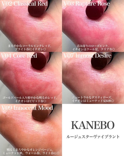 ルージュスターヴァイブラント/KANEBO/口紅を使ったクチコミ(3枚目)