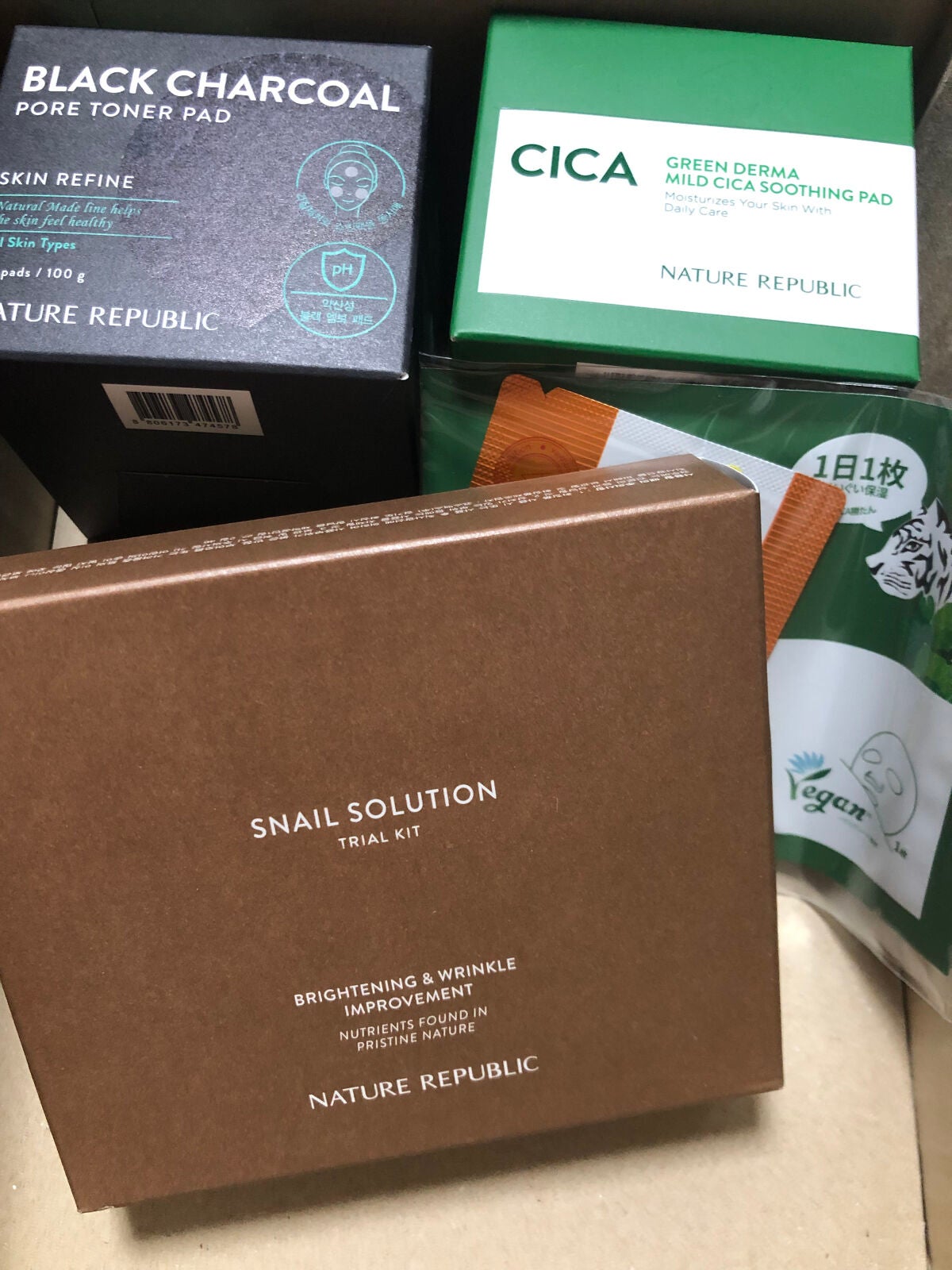 グリーンダーマCICAエッセンシャルパッド/ネイチャーリパブリック/トナーパッドを使ったクチコミ(1枚目)