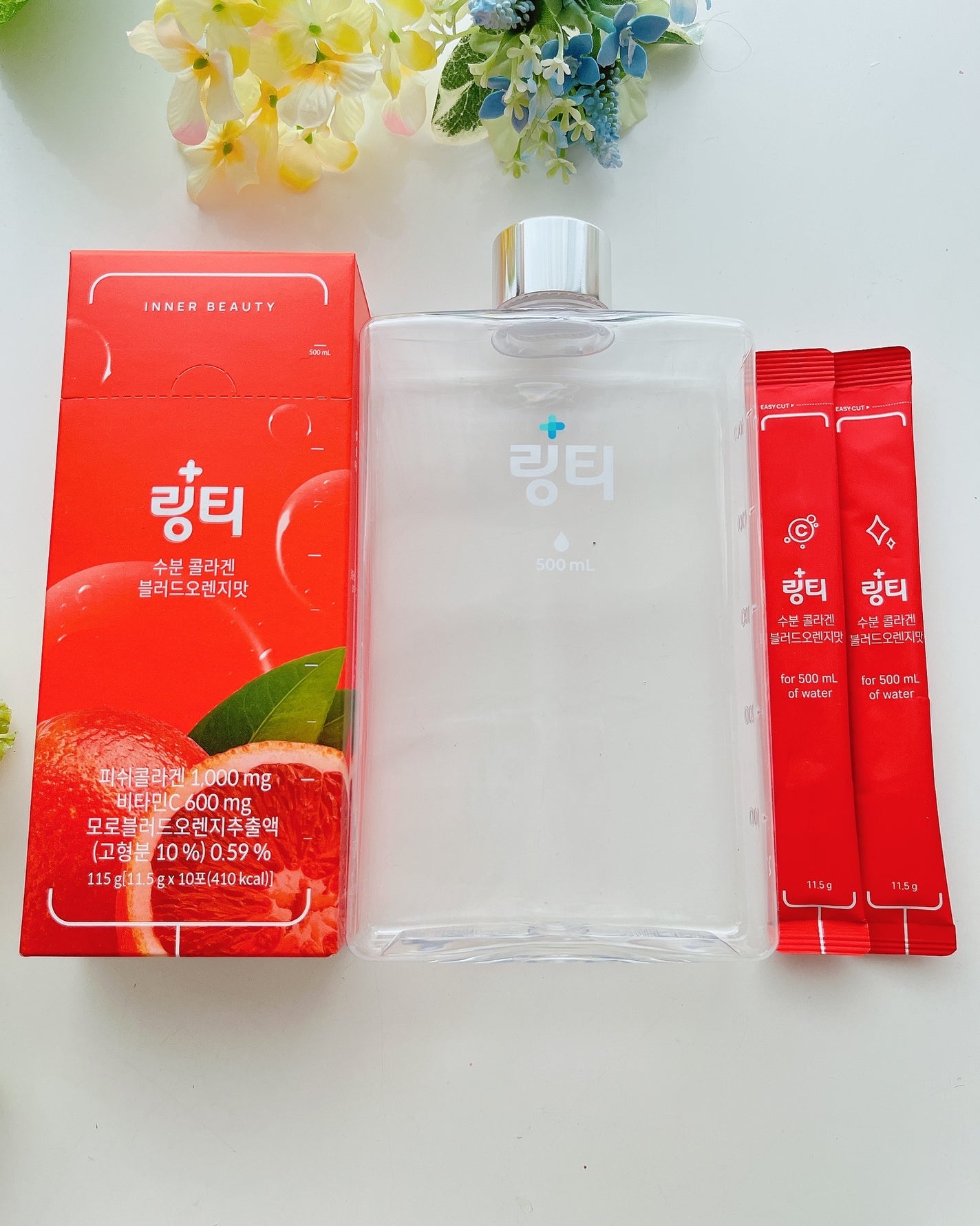 LINGTEA うるおい水分コラーゲン ブラッドオレンジ味/LINGTEA/美容サプリメントを使ったクチコミ(4枚目)