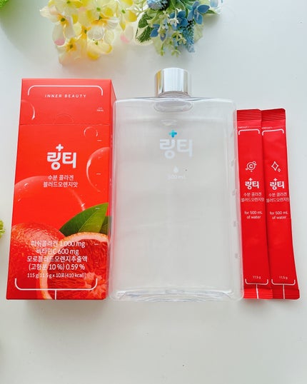 LINGTEA うるおい水分コラーゲン ブラッドオレンジ味/LINGTEA/美容サプリメントを使ったクチコミ(4枚目)