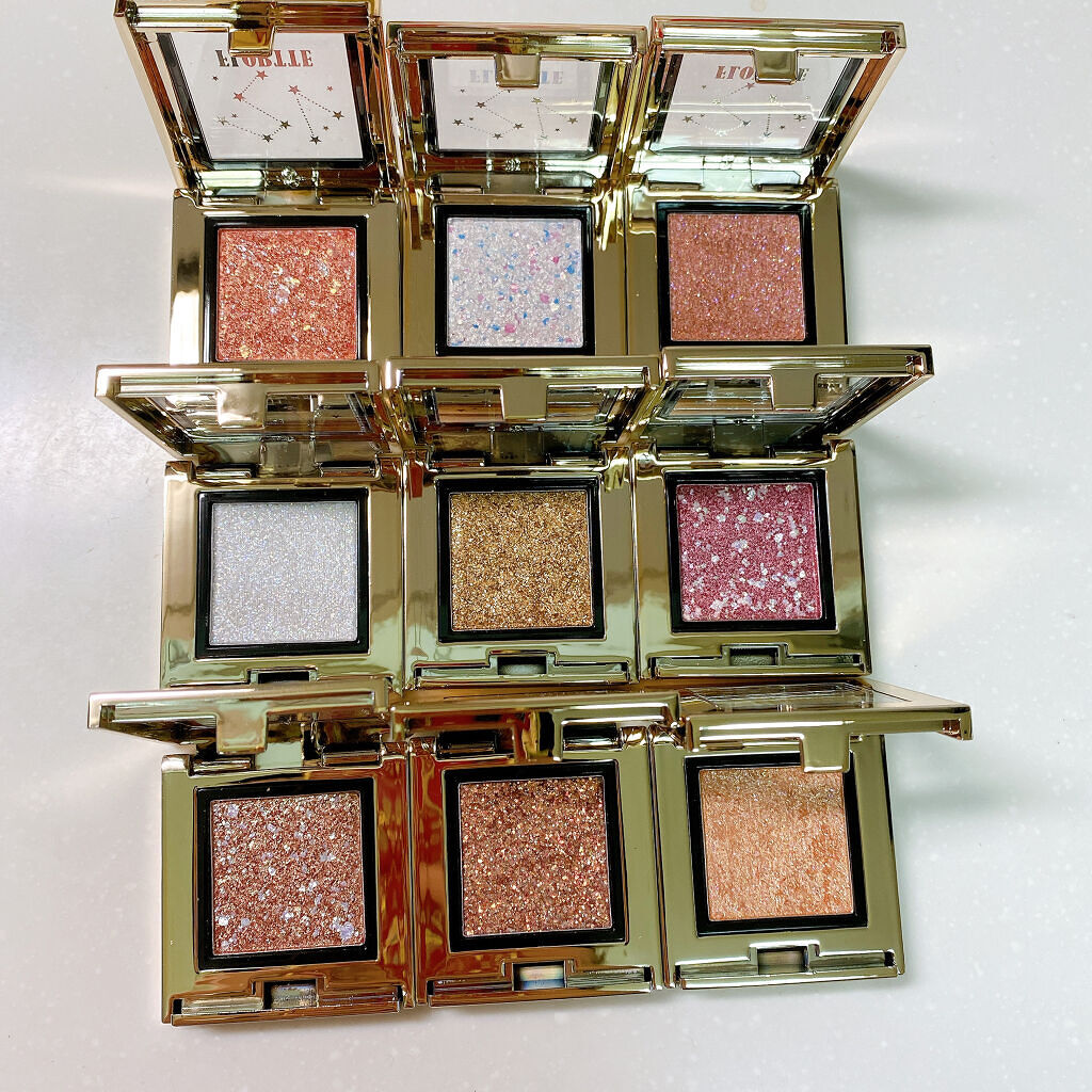 フロレット星に願いシリーズ シングルアイシャドウ/FLORTTE/単色アイシャドウを使ったクチコミ（2枚目）