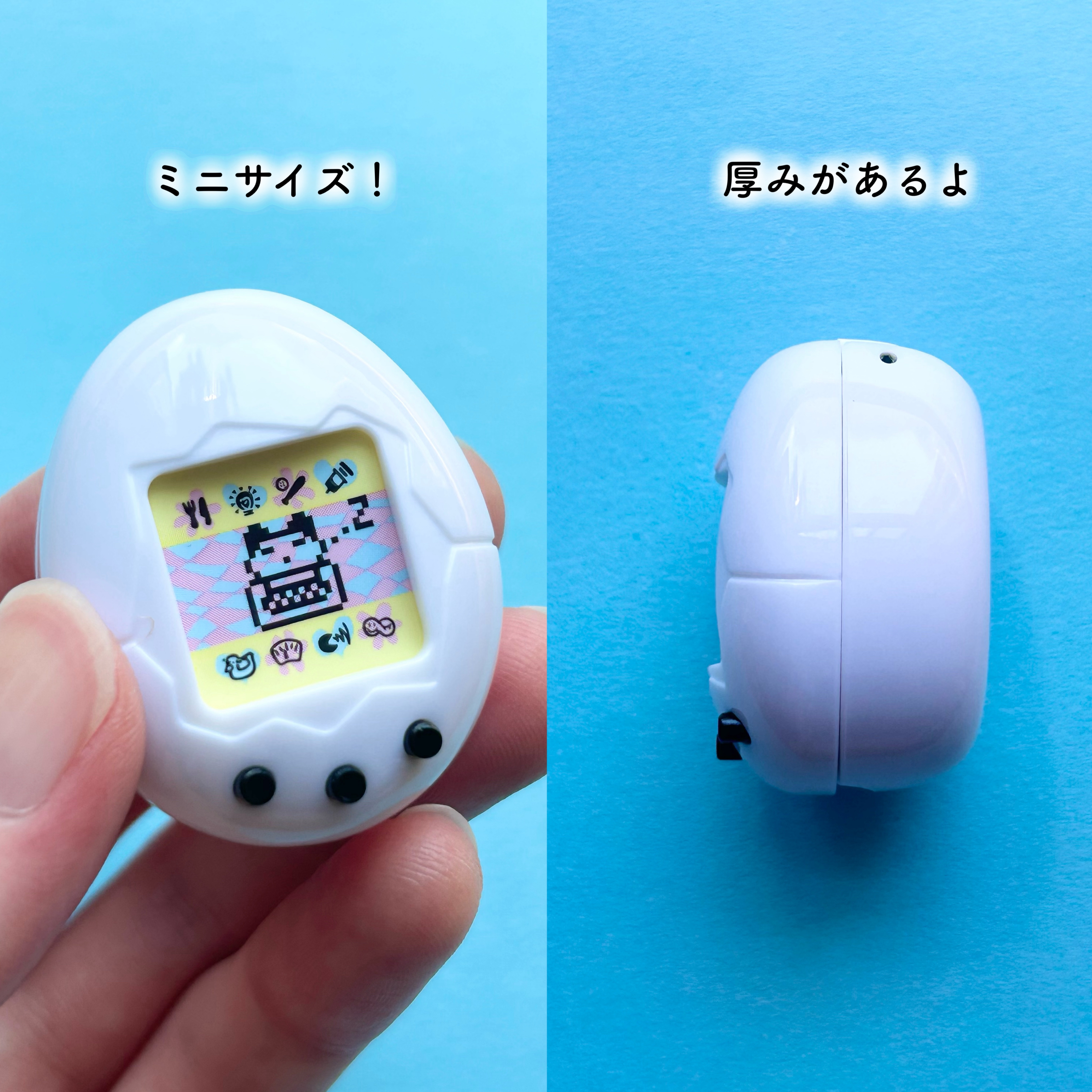 たまごっち リップ＆チーク  初代たまごっち白（コーラルピンク）/クレアボーテ/ジェル・クリームチークを使ったクチコミ（3枚目）