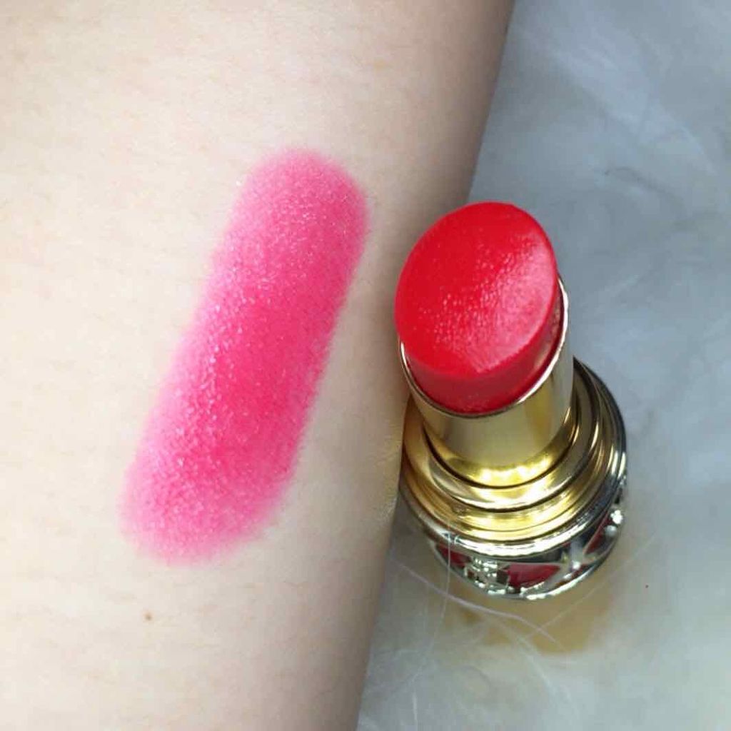 ルージュ ヴォリュプテ シャイン/YVES SAINT LAURENT BEAUTE/口紅を使ったクチコミ(2枚目)