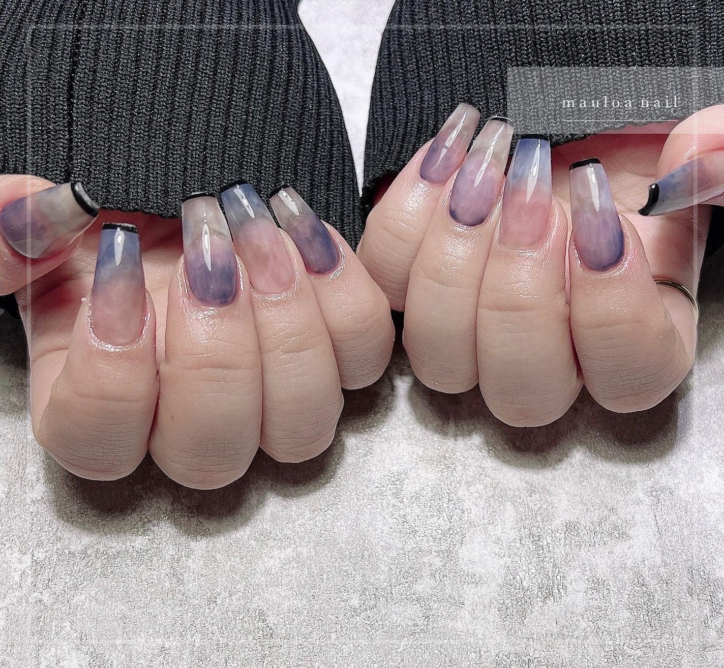 mauloa_nail on LIPS 「・ニュアンス💛色合いすごく可愛いかった😌🌈いつもありがとうござ..」(1枚目)