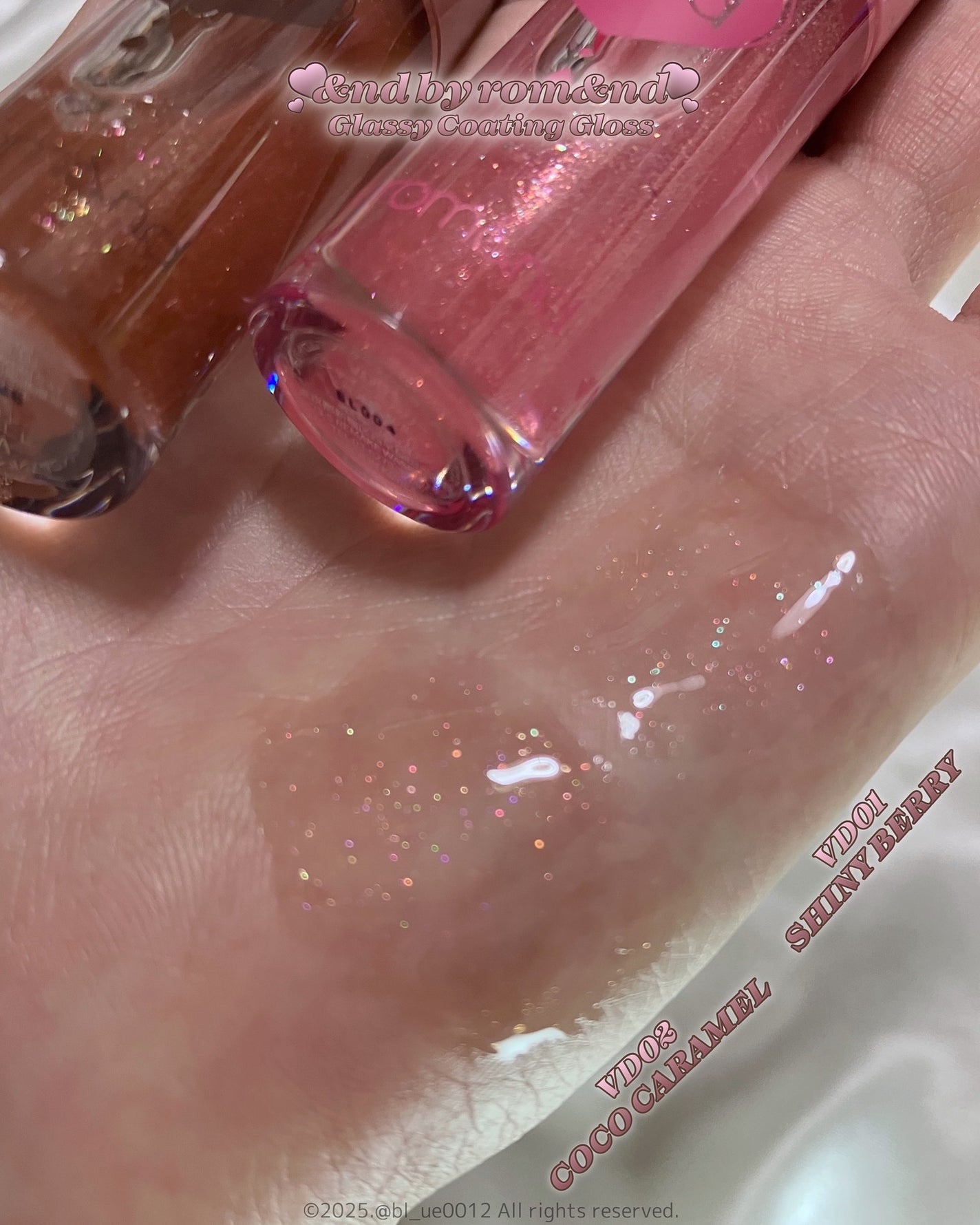 グラッシーコーティンググロス/&nd by rom&nd/リップグロスを使ったクチコミ(4枚目)