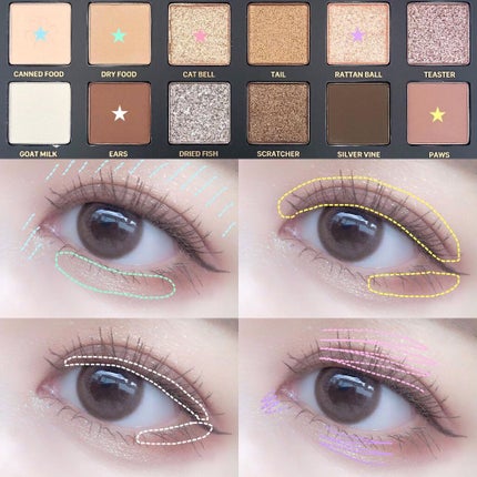 エクスプローラ12色 動物アイシャドウパレット/PERFECT DIARY/アイシャドウパレットを使ったクチコミ(7枚目)