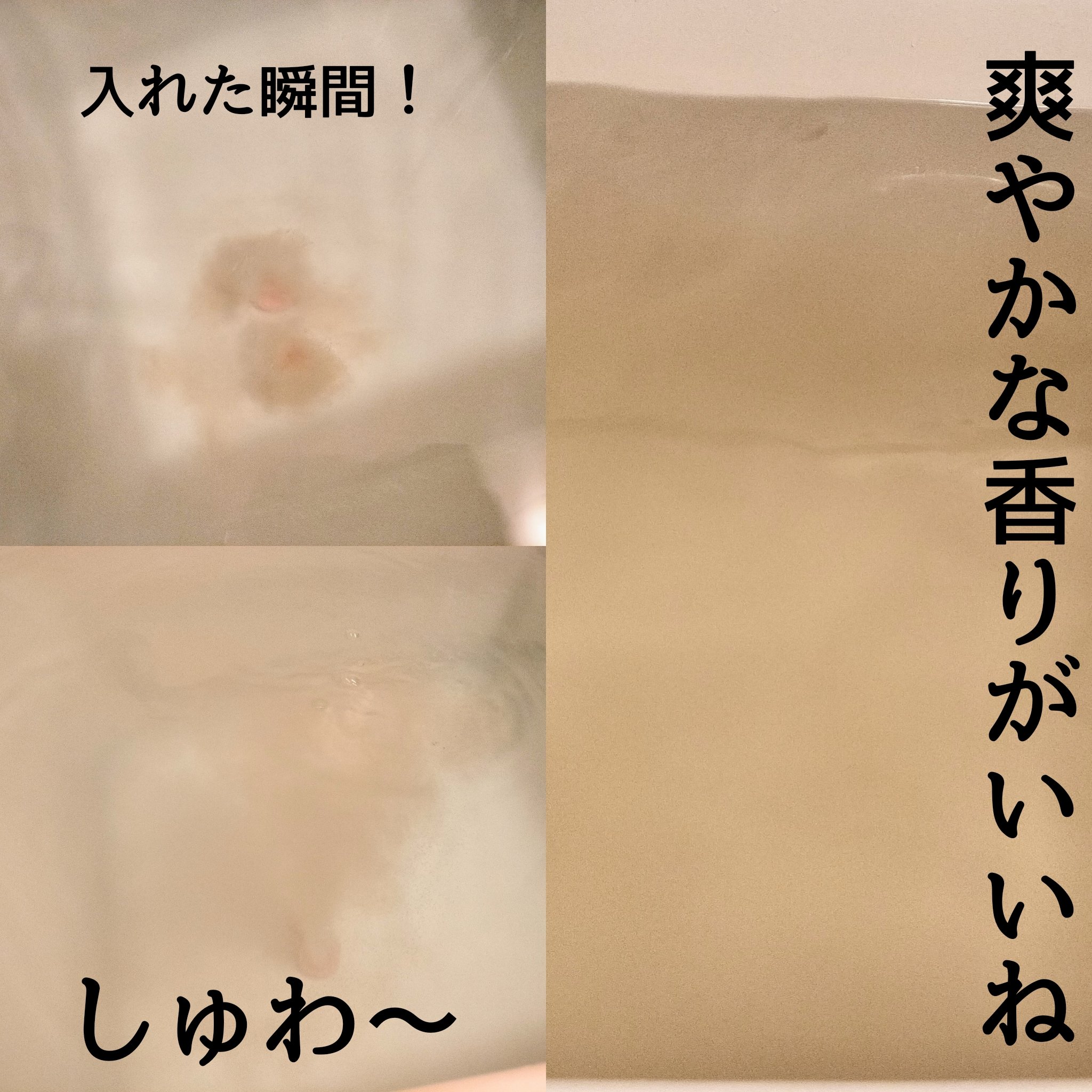 meshimase バスタブレット リフレッシュ＆ジューシーなベルガモットの香り 1回分（30g×2錠）/meshimase/炭酸系入浴剤を使ったクチコミ（3枚目）