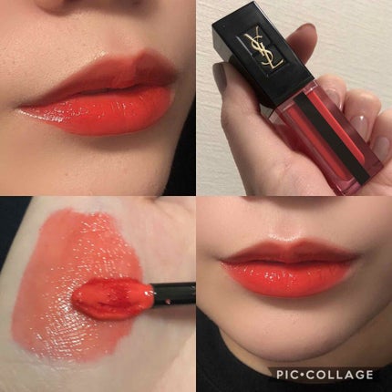 ルージュ ピュールクチュール ヴェルニ ウォーターステイン/YVES SAINT LAURENT BEAUTE/口紅を使ったクチコミ(1枚目)