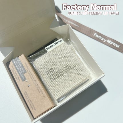 Vegan Jumbo Peppermint Lip Balm/Factory Normal/リップバームを使ったクチコミ(5枚目)