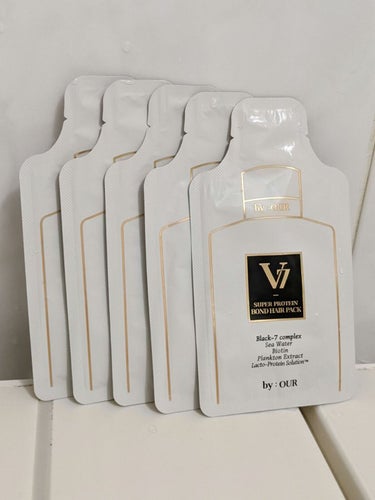 V7 スーパープロテイン ボンドヘアパック/by : OUR/洗い流すヘアトリートメントを使ったクチコミ（1枚目）