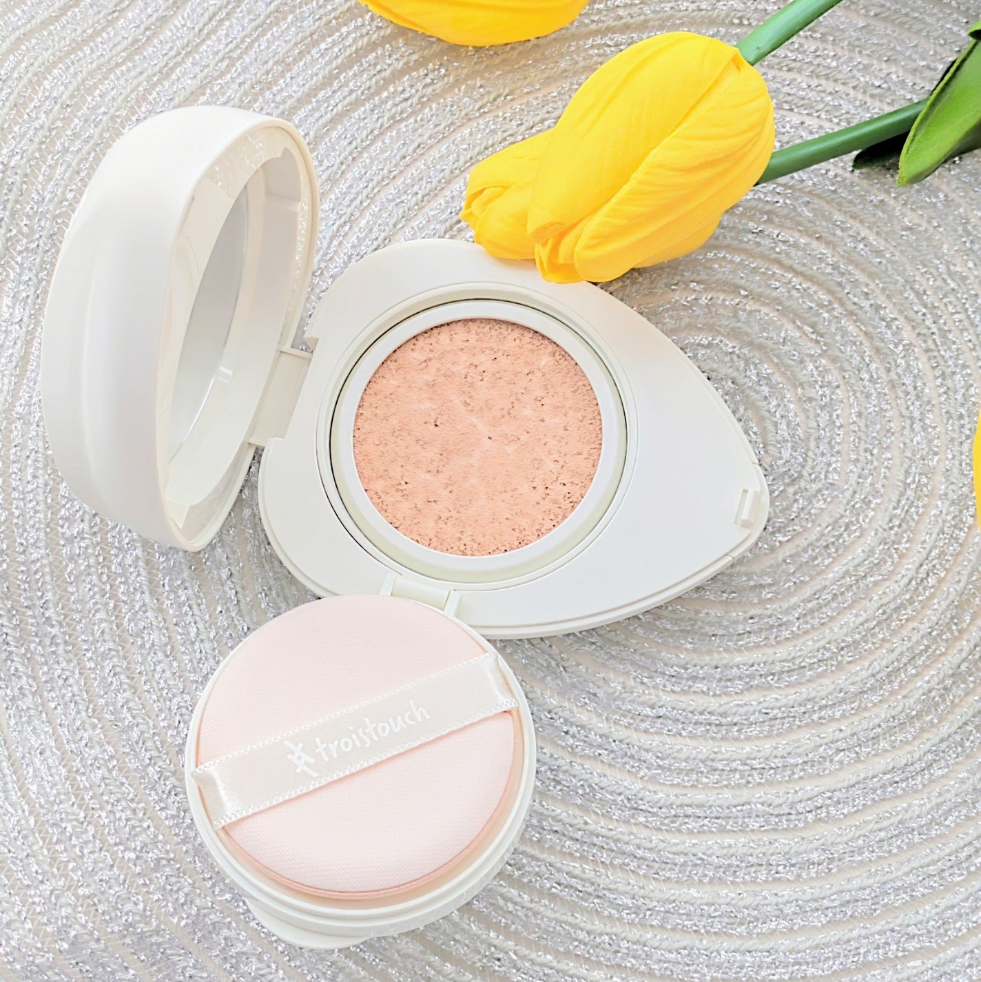 トワタッチ ハートクッション マットカバー/troistouch/クッションファンデーションを使ったクチコミ(2枚目)