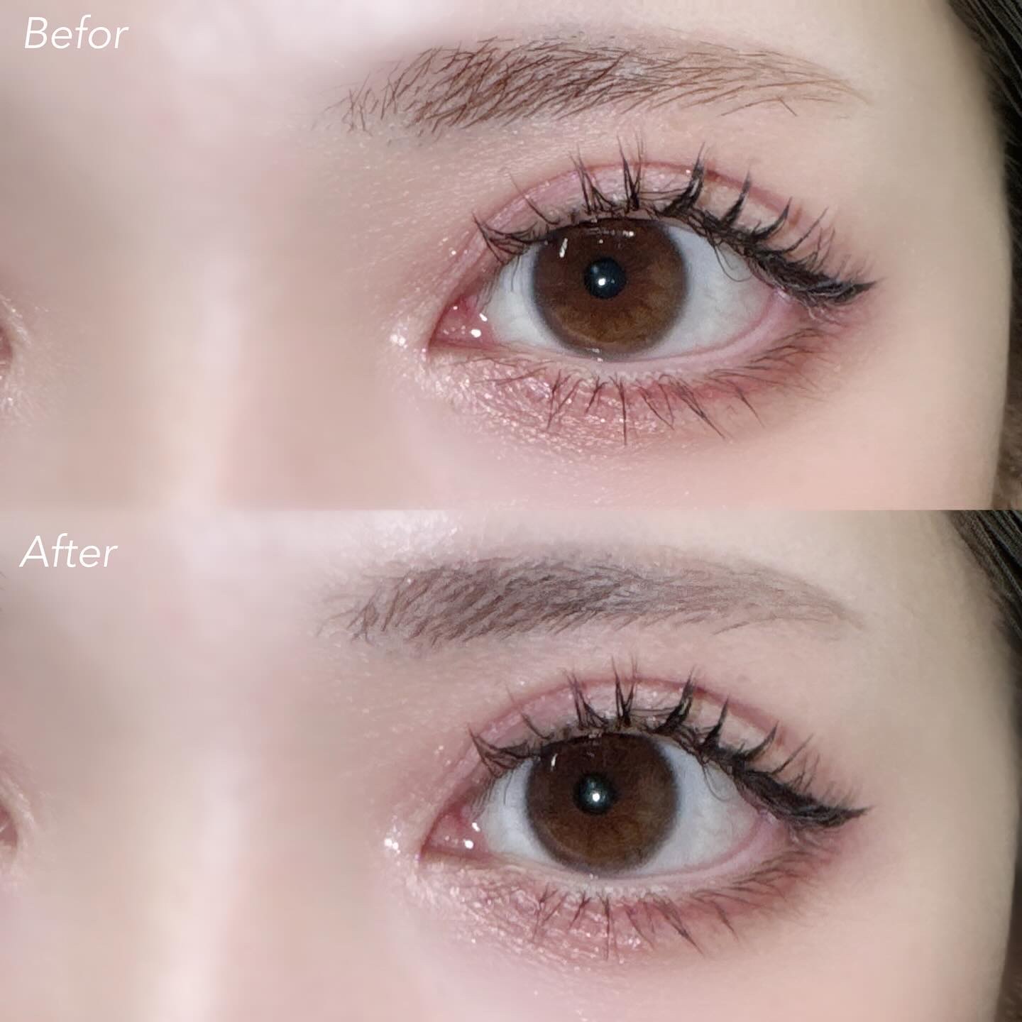 ラッシュ&アイブロウマスカラ 10 ベビーグレー/KIREI FACTORY/マスカラを使ったクチコミ（3枚目）