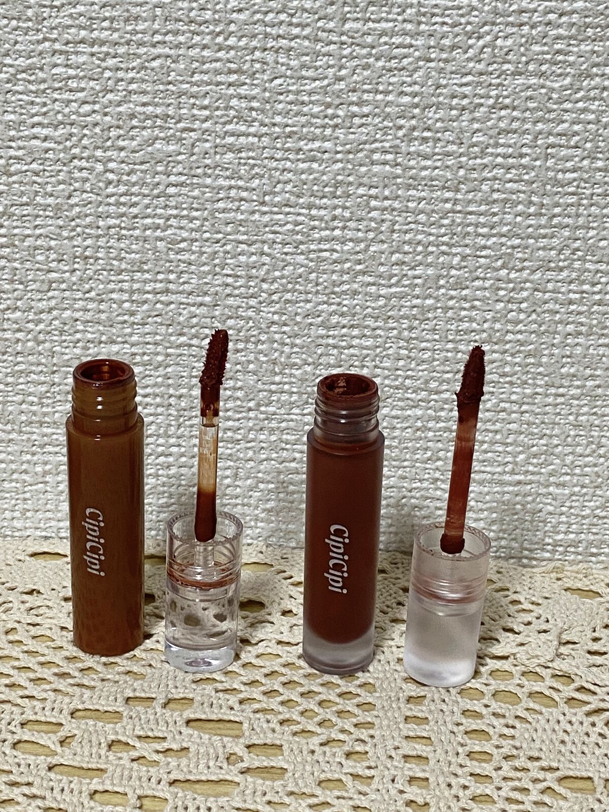 ふわマットティント 01 マホガニー/CipiCipi/リップティントを使ったクチコミ（2枚目）