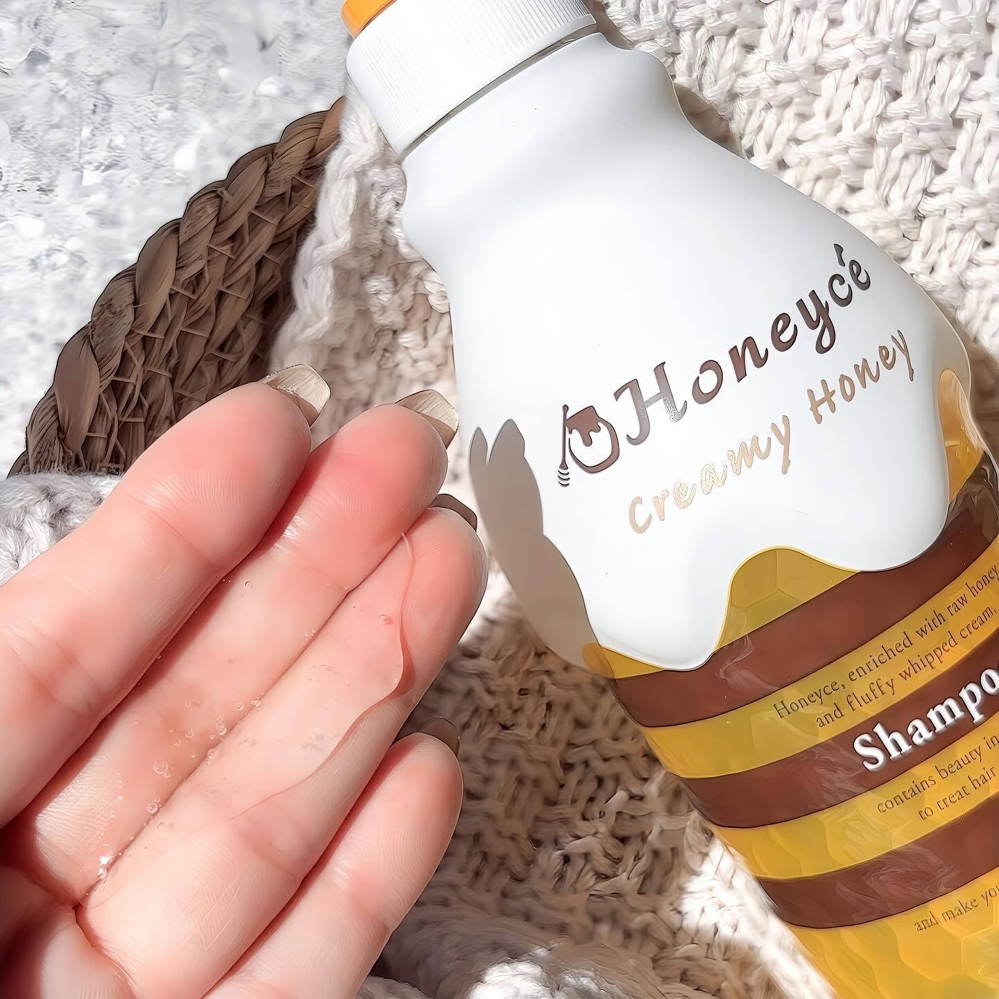 ハニーチェ クリーミーハニー シャンプー/トリートメントのクチコミ「.
.
サロンメーカーが開発した、髪と肌を想う
ハチミツヘアケアブランド「Honeyce（ハニ.....」（2枚目）