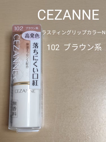 ラスティング リップカラーN 102 ブラウン系/CEZANNE/口紅を使ったクチコミ（1枚目）