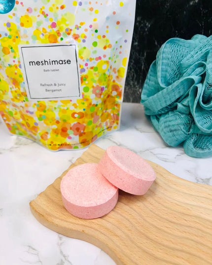 meshimase バスタブレット リフレッシュ&ジューシーなベルガモットの香り/meshimase/炭酸系入浴剤を使ったクチコミ(2枚目)