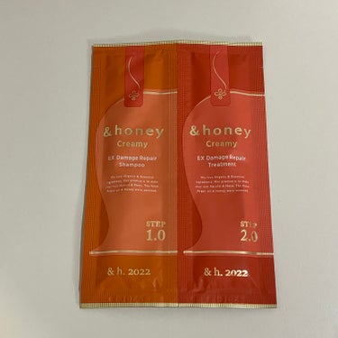 Creamy EXダメージリペアシャンプー1.0/ヘアトリートメント2.0 お試し（シャンプー10ml＋トリートメント10g）/&honey/シャンプー・コンディショナーの画像