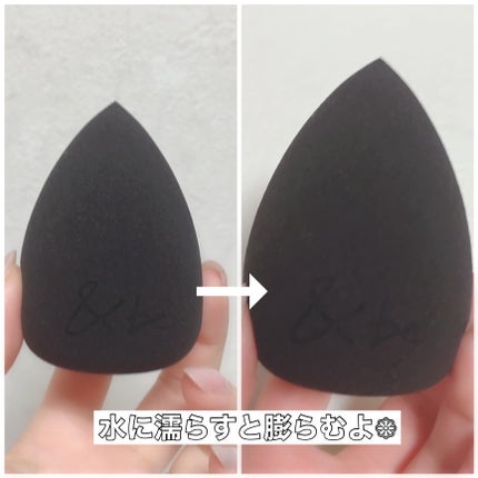 &be ブラックスポンジ/&be/パフ・スポンジを使ったクチコミ(3枚目)