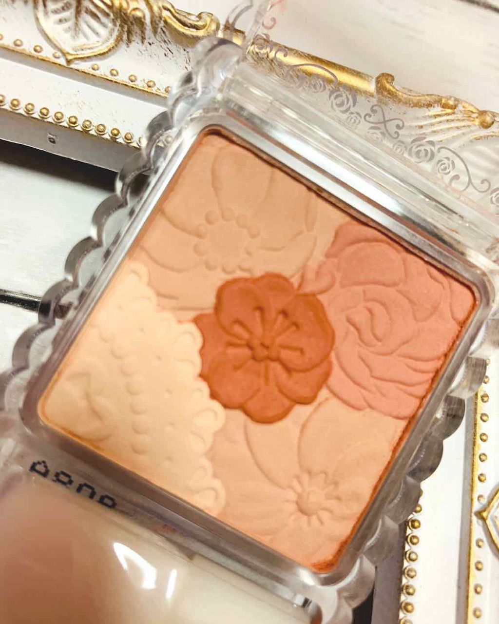 マットフルールチークス 05 マットパンプキン/キャンメイク/パウダーチークを使ったクチコミ（2枚目）