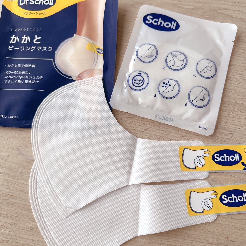 かかとピーリングマスク/ドクター・ショール/レッグ・フットケアを使ったクチコミ（2枚目）