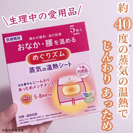 蒸気の温熱シート 下着の内側面に貼るタイプ/めぐりズム/その他を使ったクチコミ(1枚目)