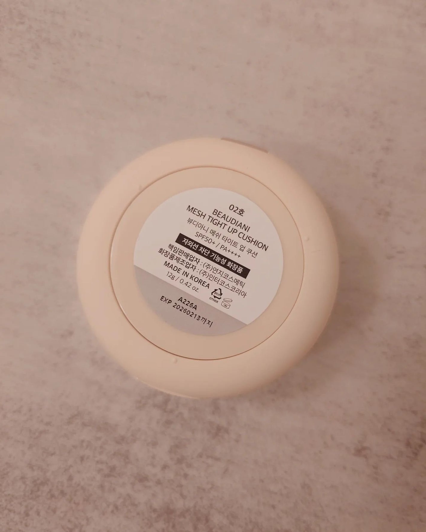 メッシュタイトアップクッション/BEAUDIANI/クッションファンデーションを使ったクチコミ(4枚目)