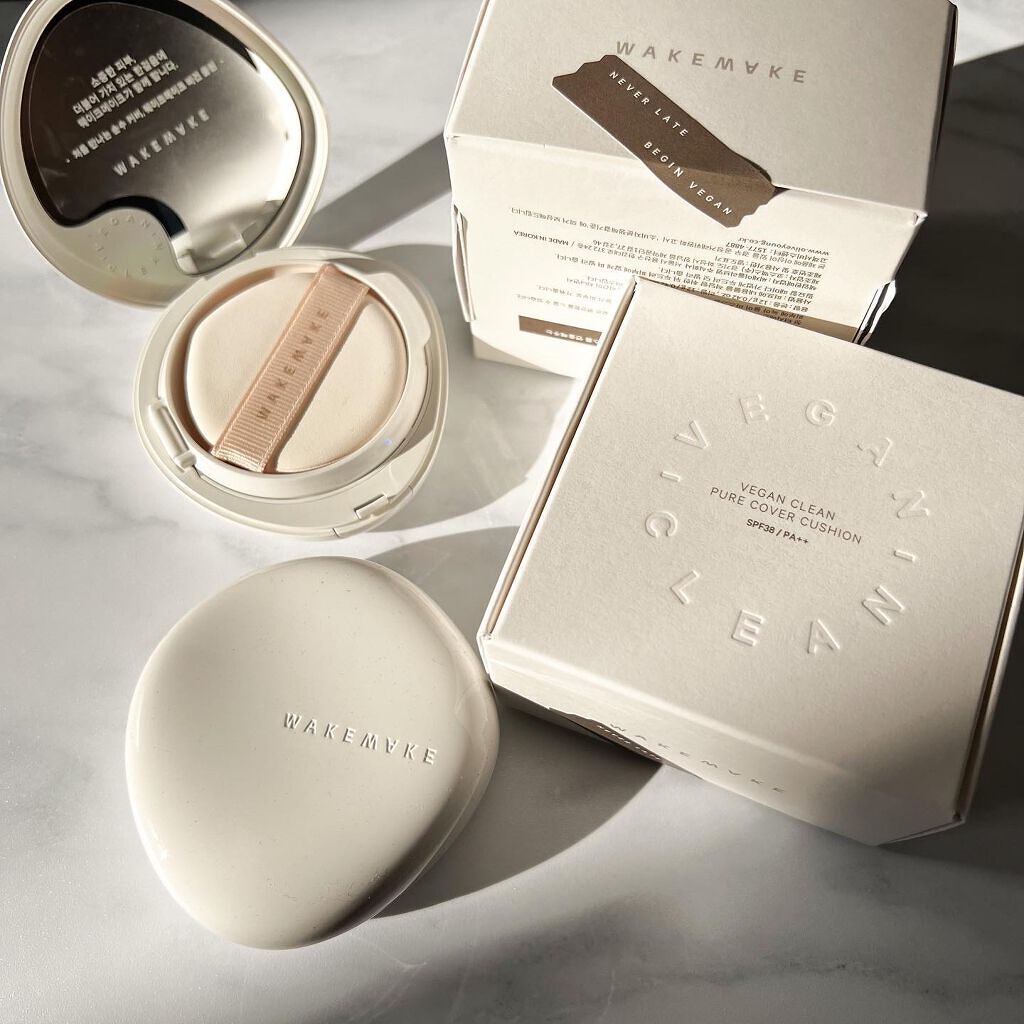 ビーガンクリーンピュアカバークッション/wakemake/クッションファンデーションを使ったクチコミ（1枚目）