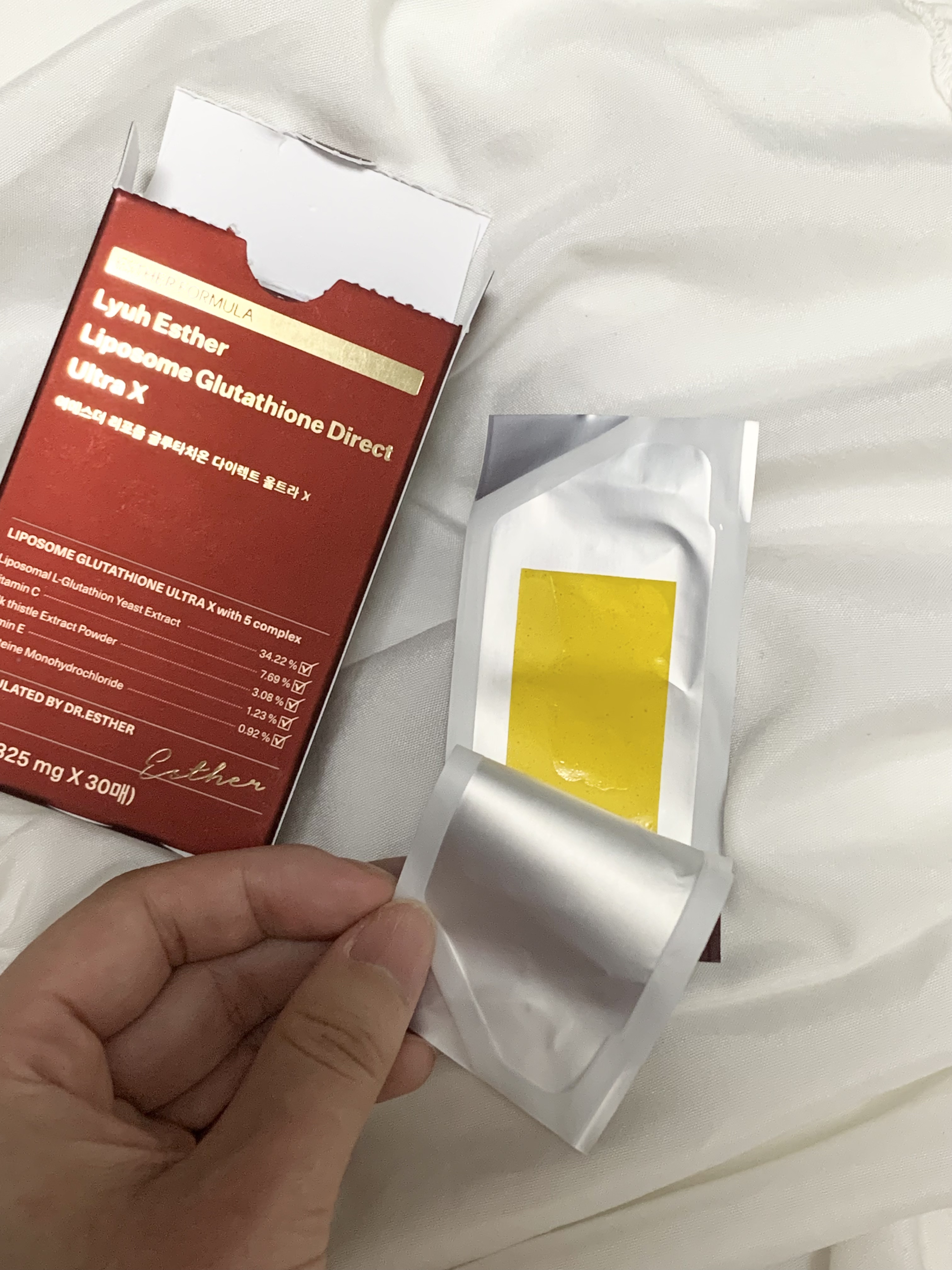 ヨエスターグルタチオンダイレクト５X/ESTHER FORMULA/美容サプリメントを使ったクチコミ（3枚目）