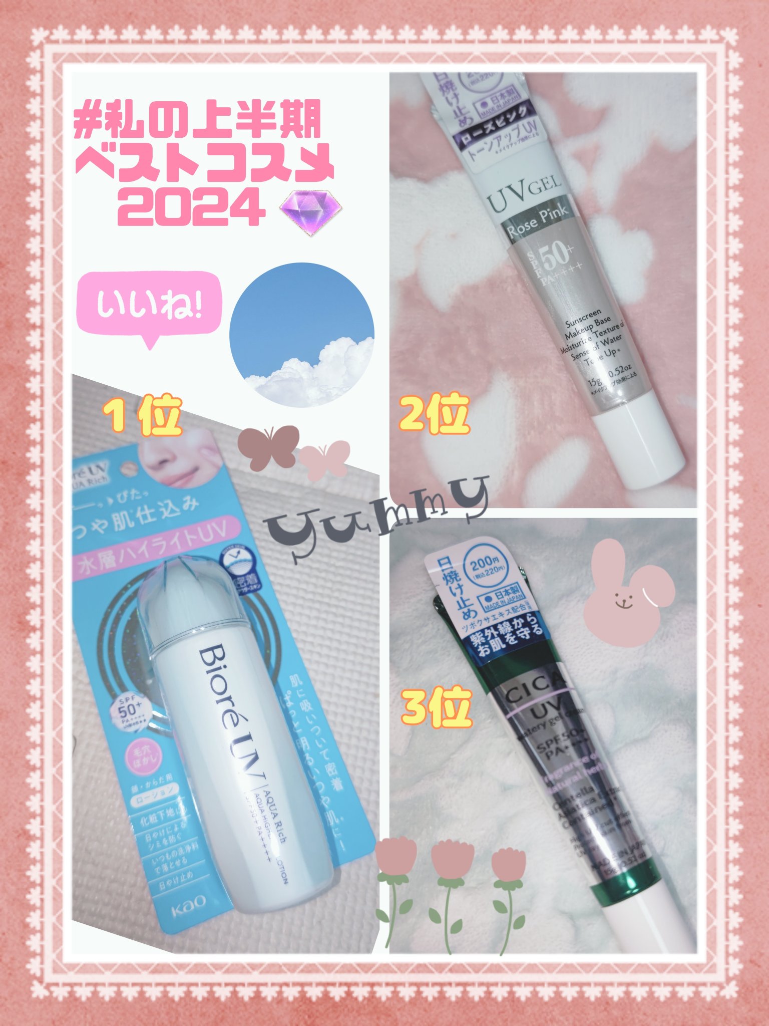 ＣＩＣＡ日焼け止めジェルＤ/DAISO/日焼け止めジェルを使ったクチコミ（1枚目）