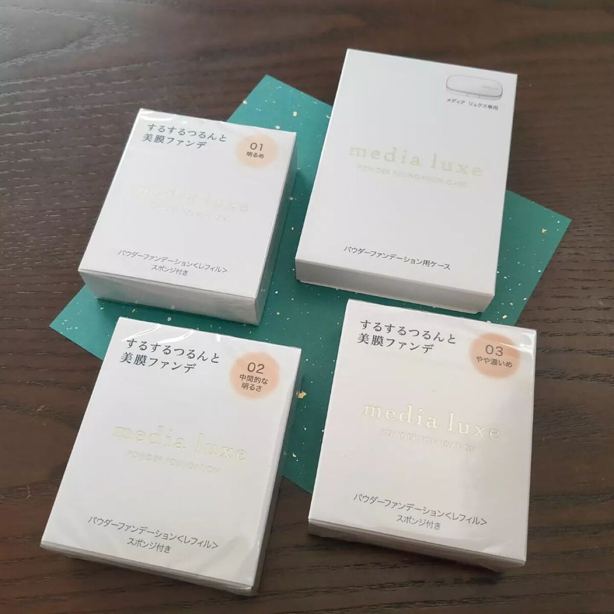 パウダーファンデーション/media luxe/パウダーファンデーションを使ったクチコミ（1枚目）