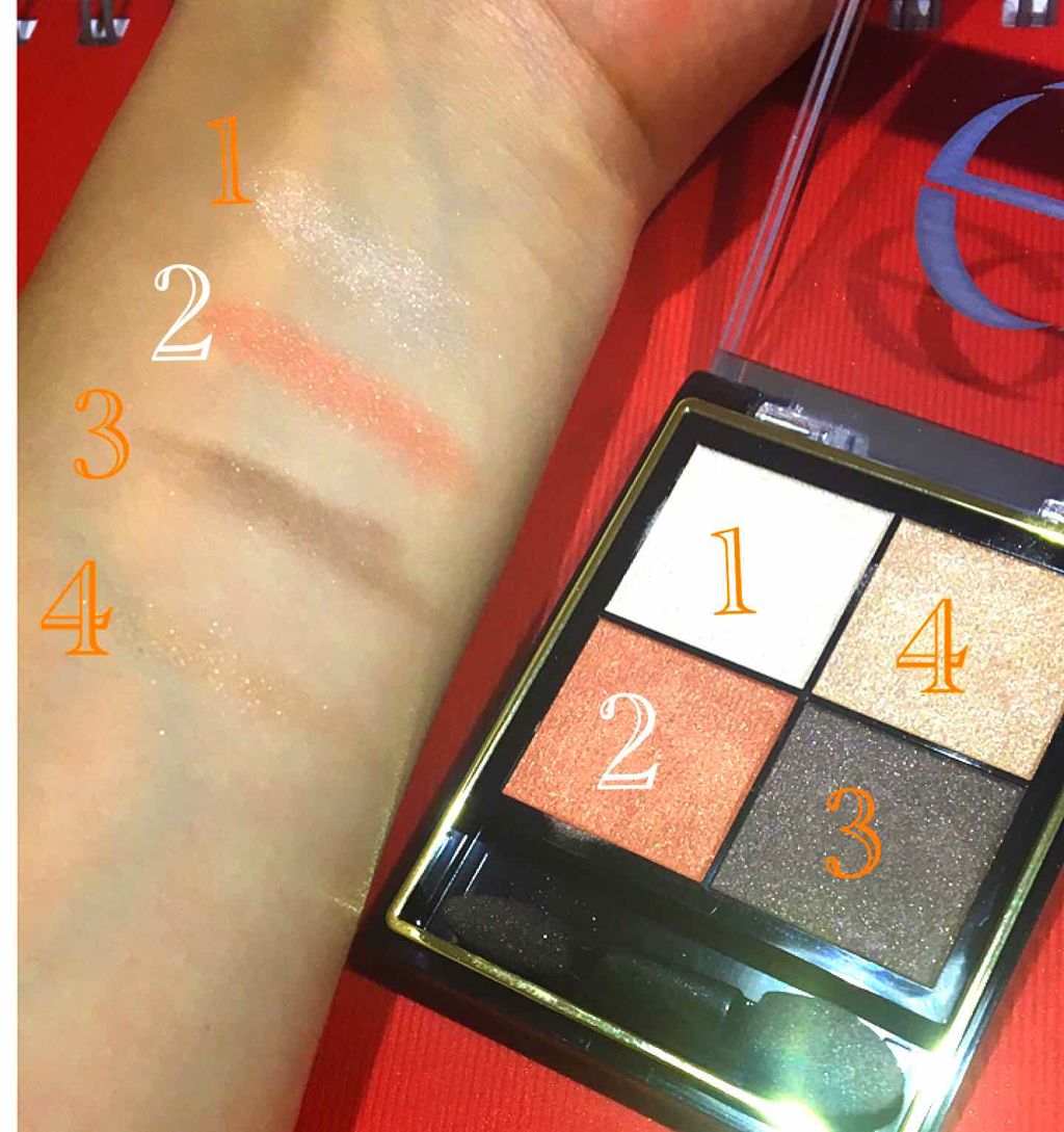 リアルクローズシャドウ/excel/アイシャドウパレットを使ったクチコミ(3枚目)