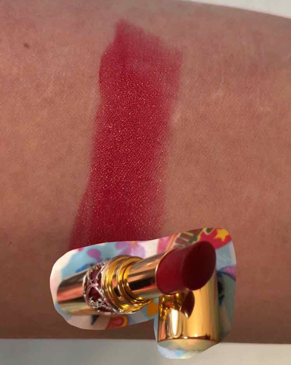 ルージュ ヴォリュプテ シャイン/YVES SAINT LAURENT BEAUTE/口紅を使ったクチコミ(2枚目)