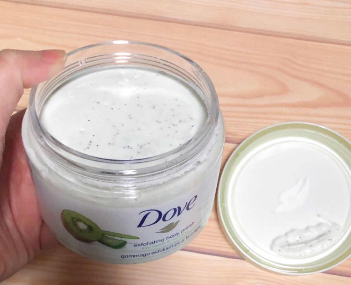 ダヴ ふわとろ　クリーミースクラブ キウイ＆アロエ/ダヴ/ボディスクラブを使ったクチコミ（2枚目）