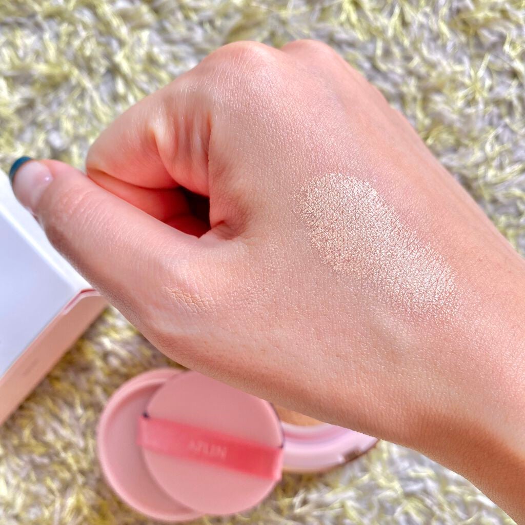 ピンクティーツリーカバークッション/APLIN/クッションファンデーションを使ったクチコミ(4枚目)