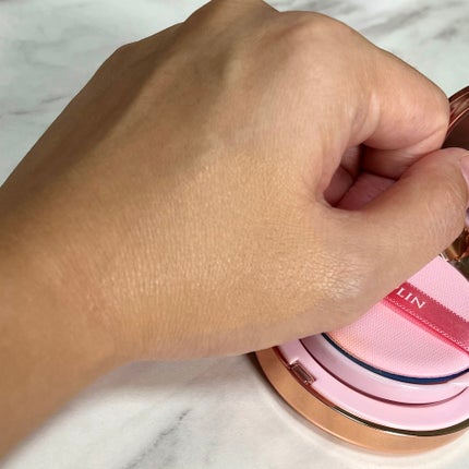 ピンクティーツリーカバークッション 23号 ナチュラルベージュ/APLIN/クッションファンデーションを使ったクチコミ(3枚目)