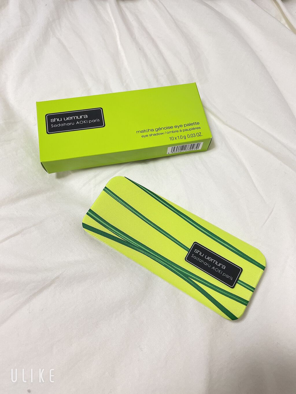 マッチャ ジェノワーズ アイ パレット /shu uemura/アイシャドウパレットを使ったクチコミ(2枚目)