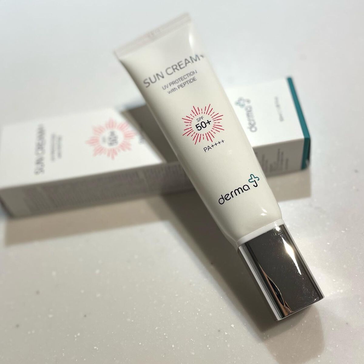 サンクリーム＋/ DermaJ/日焼け止めクリームを使ったクチコミ（2枚目）